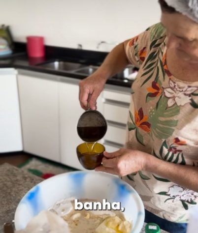 Receita de cuca de chocolate da Dona Marlice