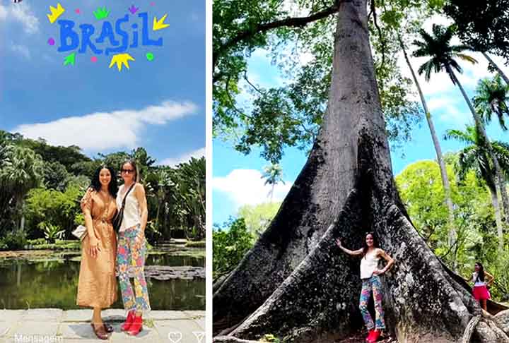 Ashley Biden, filha do presidente dos Estados Unidos, Joe Biden, foi conhecer o Jardim Botânico. Ela foi fotografada ao lado da árvore tropical sumaúma. 


