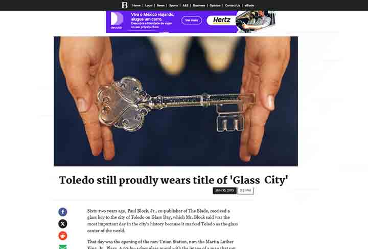 Toledo, EUA: Reconhecida como 