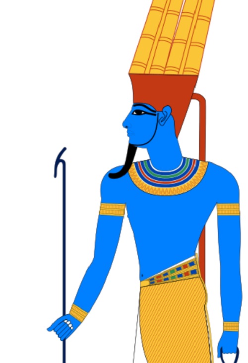 Amon era o deus do ar e, em certos períodos, um dos deuses mais importantes do Egito. Originário da cidade de Tebas, ele foi associado à criação do universo e considerado o pai dos deuses.