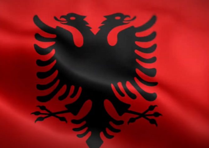 Bandeira Albânia