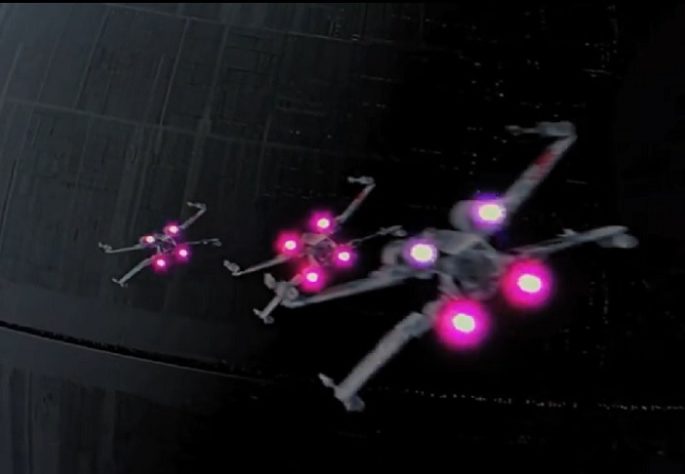 Cena de Star Wars - Estrela da Morte