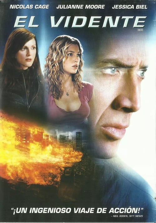 Nicolas Cage interpretou um vidente no filme "Next" (2007). Ele é Cris Johnson, homem com a habilidade de ver alguns minutos no futuro. Cris trabalha como mágico em Las Vegas, mas esconde seu dom para evitar a atenção do governo.