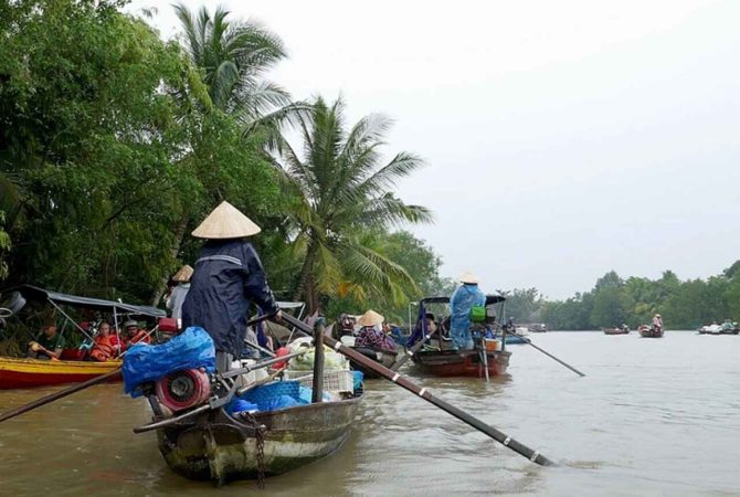 Antigo campo de batalha, Delta do Mekong é atração turística no Vietnã