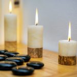 Velas usadas em decoração de casa