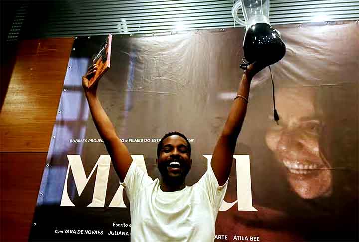 O vencedor foi Ramon Carneiro, de 24 anos, que se autointitulou “o primeiro sósia negro do Selton Mello”. O resultado inusitado chamou a atenção nas redes sociais.- Reprodução Redes Sociais