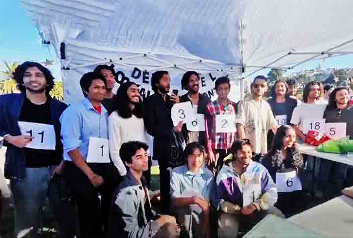 A moda continuou com eventos dedicados a sósias do ator Dev Patel (