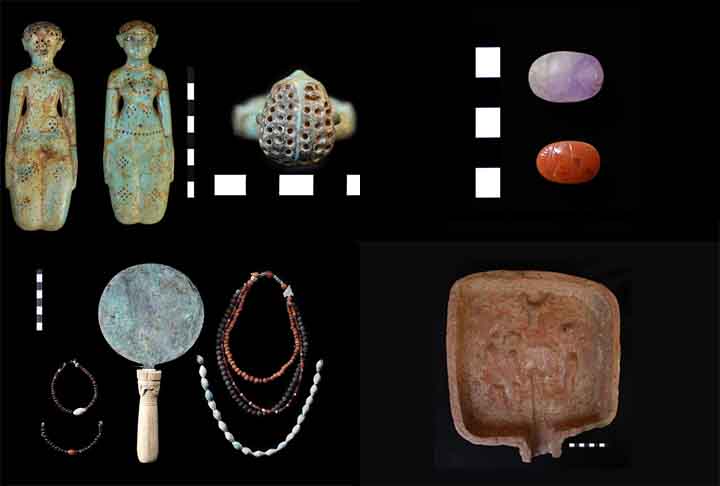 Artefatos do Egito Antigo - Pesquisadores desenterraram mais de uma centena de tumbas no sul do Egito que traziam objetos como amuletos de ouro e cerâmica com mais de 2 mil anos. Com esse material, os arqueólogos esperam obter mais detalhes sobre os rituais de sepultamento da época. 


