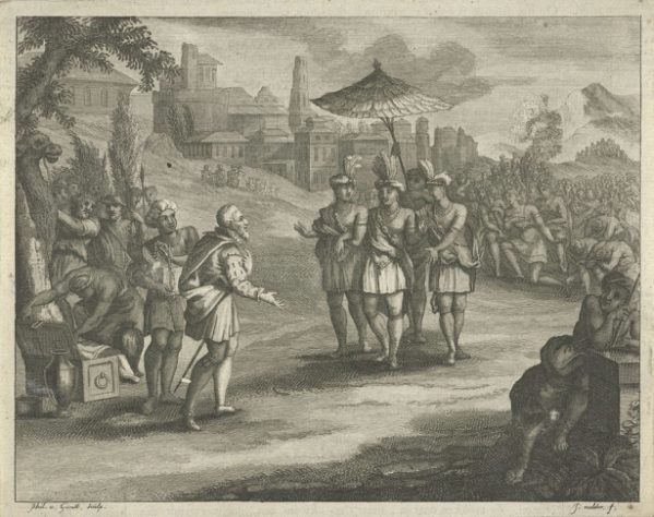 Hernán Cortés em Tenochtitlán 