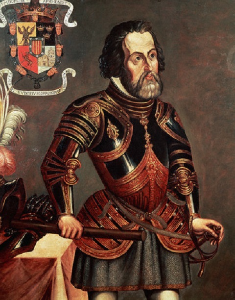 A chegada dos espanhóis, liderados por Hernán Cortés, em 1519, marcou o início do fim do império asteca.-wikimedia commons 