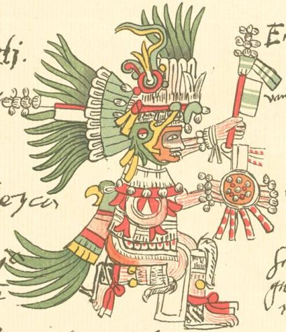 Huitzilopochtli, deus asteca da guerra e do sol