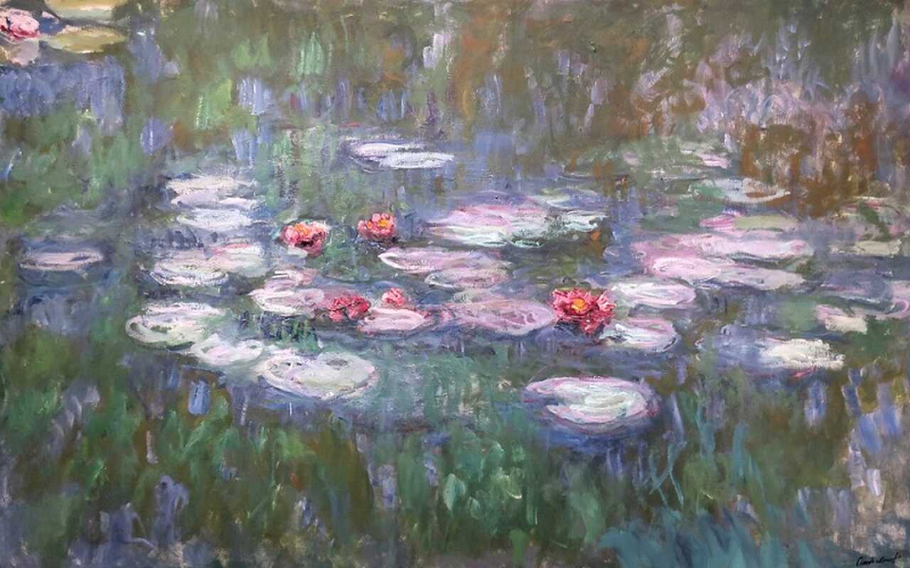 Na década de 1880, Monet se mudou para Vétheuil e, em seguida, para Giverny, onde passou o restante de sua vida. Foi em Giverny que ele criou o famoso jardim com lagos e flores aquáticas que se tornariam o tema de várias de suas obras mais célebres, como a série 