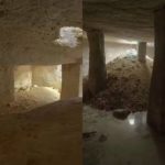 Montagem - Arqueólogos encontram cisternas subterrâneas usadas durante segunda guerra mundial