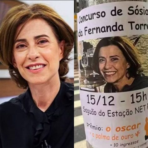 Montagem - Concurso de sósias Fernanda Torres