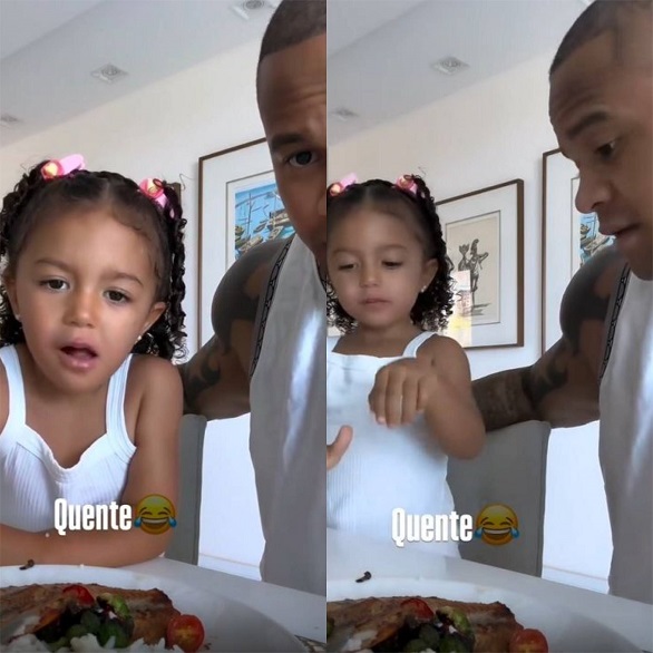 Léo Santana se diverte com a filha em vídeo e encanta web