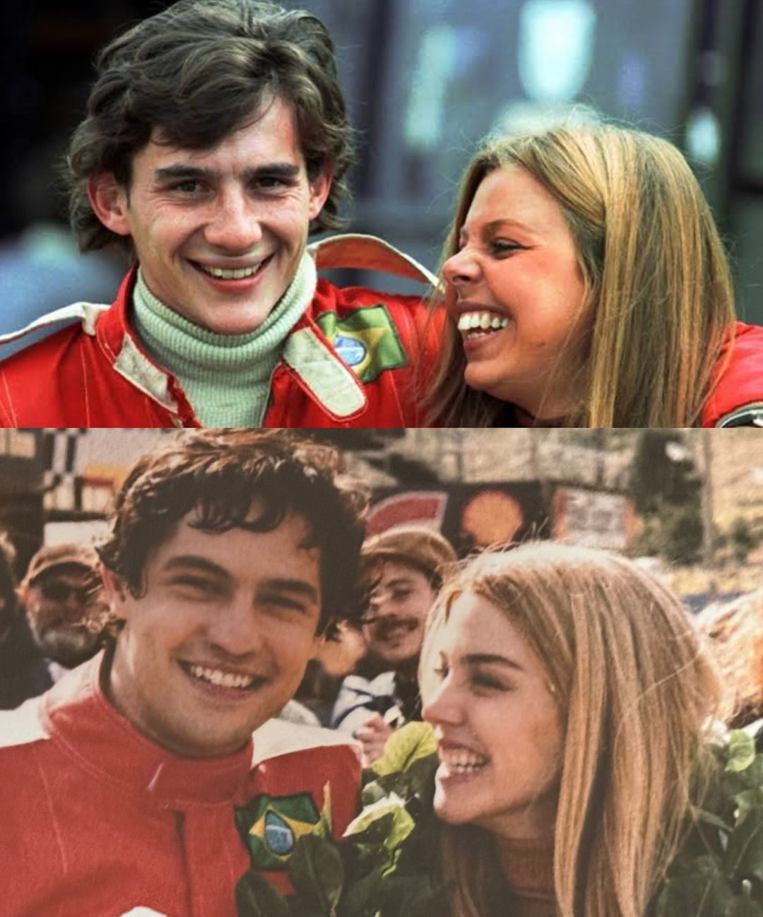Senna: atriz publica foto que mostra semelhança com ex-esposa de piloto