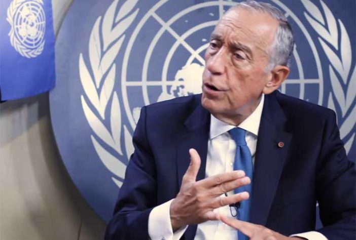 Presidente da República de Portugal Marcelo Rebelo de Sousa - Parlamento de Portugal - Youtube Canal ONU