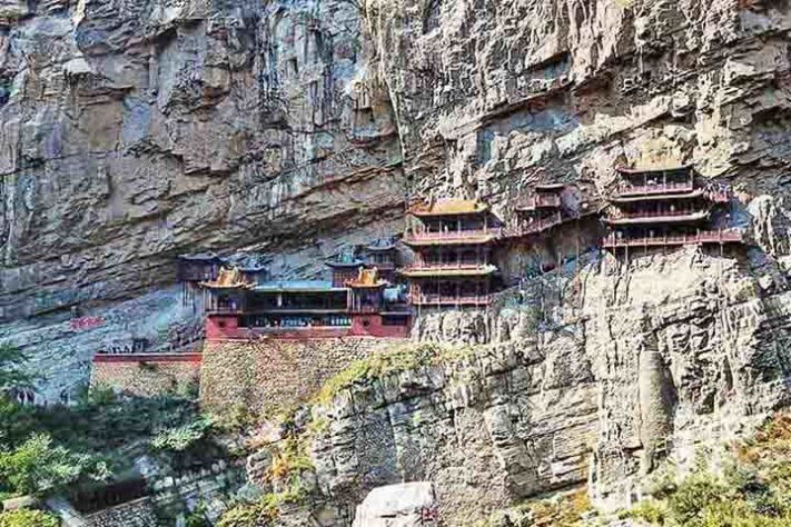Mosteiro suspenso de Hanging, na China