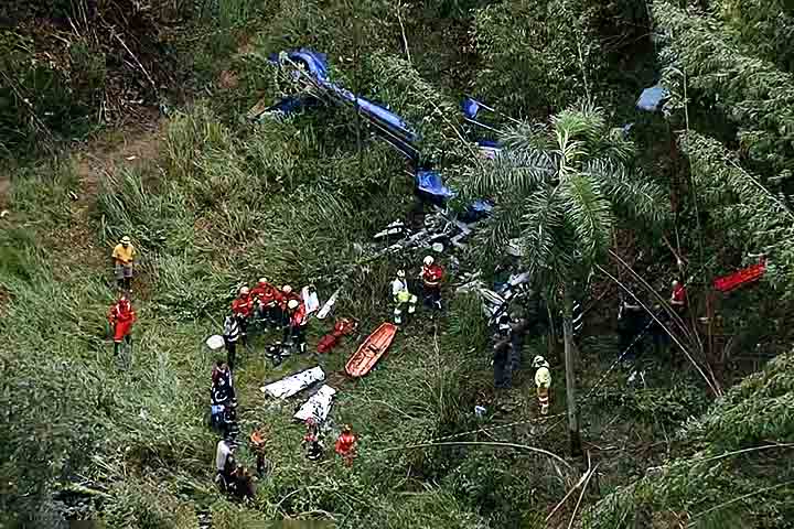 O Corpo de Bombeiros informou que às 23h28 foi disparado um aviso de desaparecimento da aeronave, após o sumiço do sinal do GPS. 
