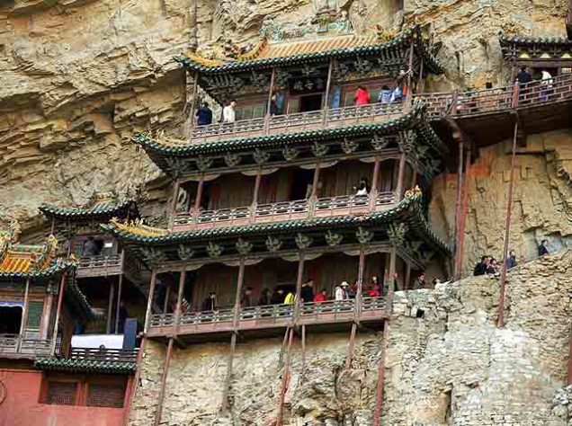Mosteiro suspenso de Hanging, na China