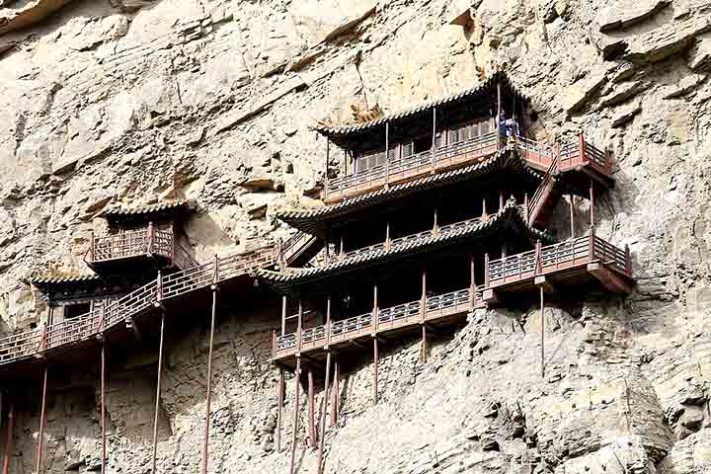 Mosteiro suspenso de Hanging, na China