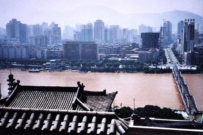 Em Lanzhou, Gansu - Rio Amarelo, Huáng Hé, China
