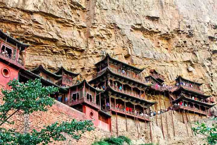 Mosteiro suspenso de Hanging, na China