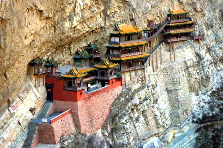 Mosteiro suspenso de Hanging, na China