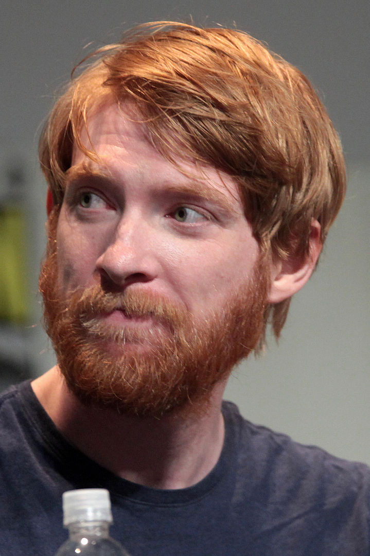 DOMHNALL GLEESON - Dublin, 12 de maio de 1983 - Filho de Brendan Gleeson, Domhnall começou no teatro em 2001 e depois migrou para o cinema. Ele brilhou em Questão de Tempo (2013) e na saga Star Wars (2015–2019). Foi indicado ao BAFTA por Brooklyn (2015).
-Gage Skidmore wikimedia commons 