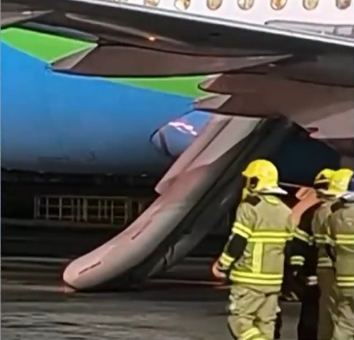 Após o pouso em Manaus, as turbinas soltaram fumaça, levando à abertura das saídas de emergência e pedidos de socorro.