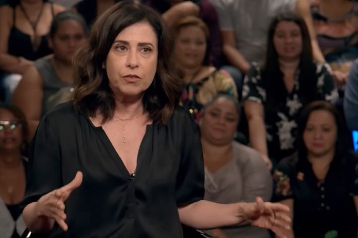 Fernanda Torres no programa do Porchat