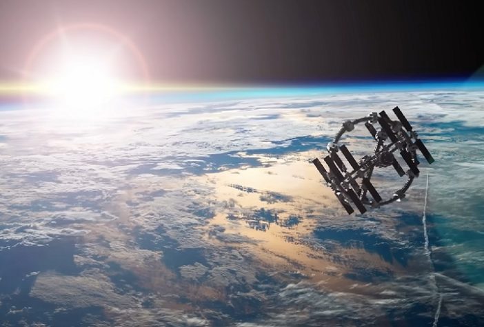 Satélite em órbita - Planeta Terra