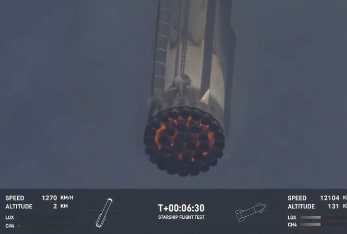 Starship, da SpaceX, falha e de desintegra no ar nos EUA 2025