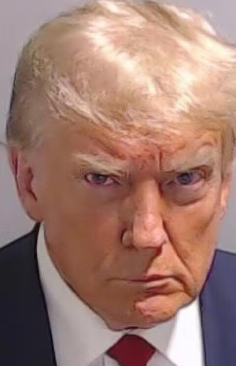 'Mug shot' de Donald Trump, quando ele foi 'fichado' pela polícia