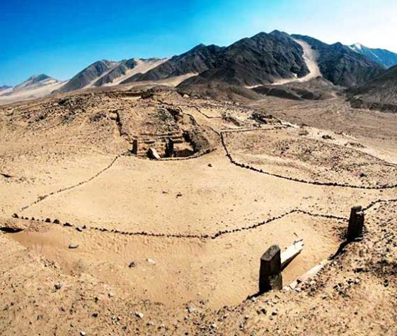 Sítio arqueológico de Caral, no Peru