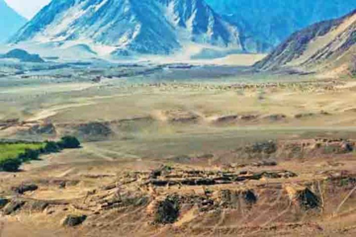 Sítio arqueológico de Caral, no Peru