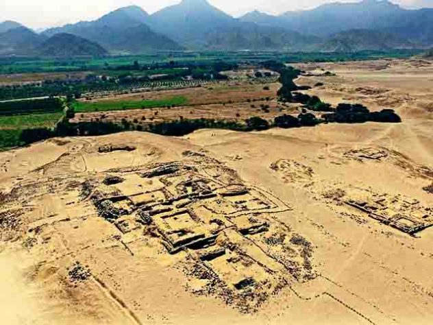 Sítio arqueológico de Caral, no Peru