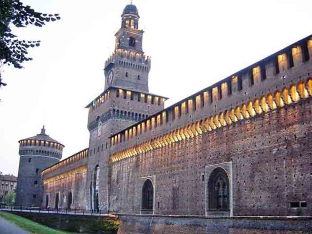 Castello Sforza, Milão, Itália 