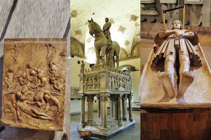 Guglielmo Della Porta, a Deposição, Monumento funerário de Barnabé Visconti e Béatrice Castelo Sforza, Agostino Busti, Tampo do monumento funerário de Gaston de Foix 