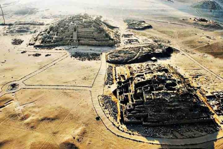 Sítio arqueológico de Caral, no Peru