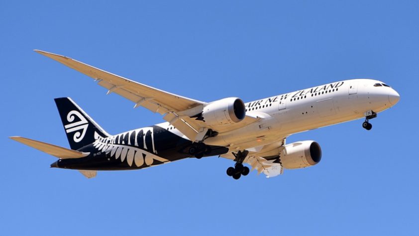 Avião da Air New Zeland