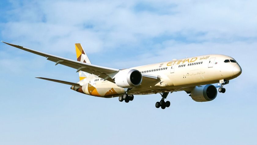 Avião da Etihad Airways