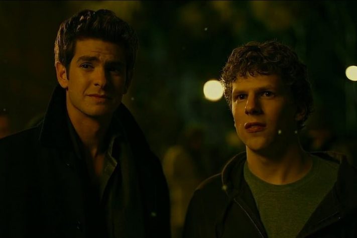 Jesse Eisenberg e Andrew Garfield em 