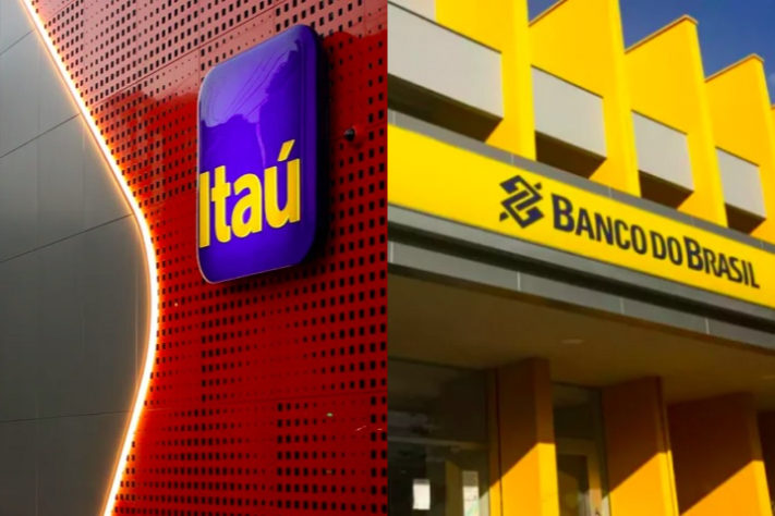 Montagem - Itaú e Banco do Brasil