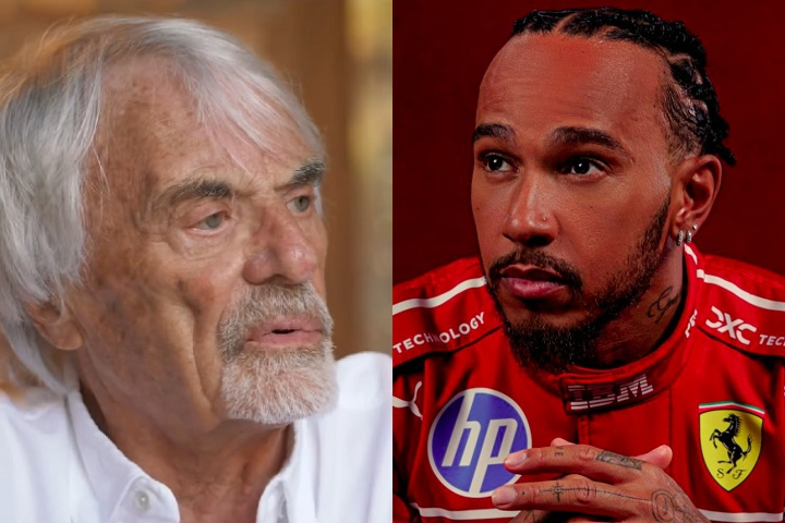 Montagem - Bernie Ecclestone e Lewis Hamilton