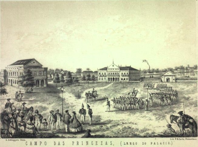 Inspirada por ideias liberais, a revolução foi liderada por religiosos, militares e outras figuras, como José de Barros Lima, o Leão Coroado, que desencadeou o levante ao assassinar o comandante português Manoel Barbosa. - domínio público/Luis Schlappriz