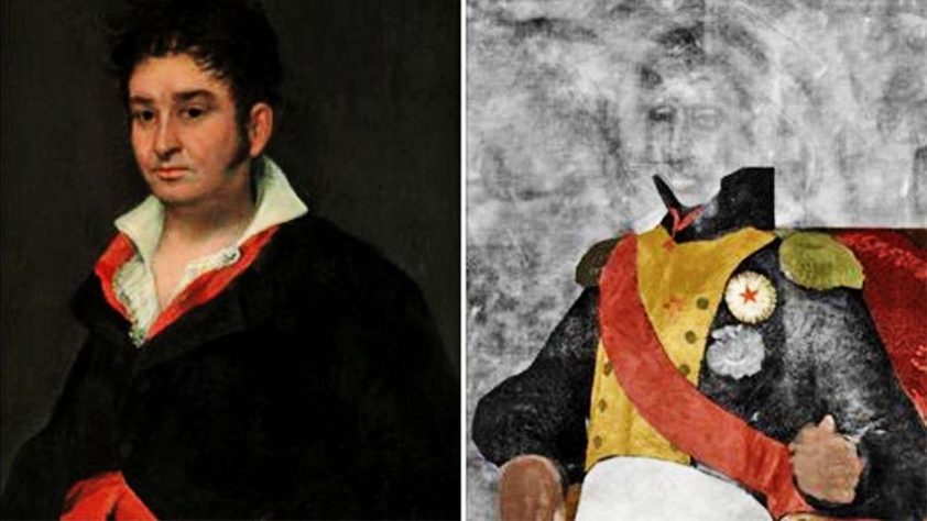 Algumas dessas figuras escondidas são autorretratos ou personagens enigmáticas (“Portrait of Don Ramón Satué”, de Francisco de Goya)- figuras ocultas em quadros de artistas famosos - Reprodução de Rede Social