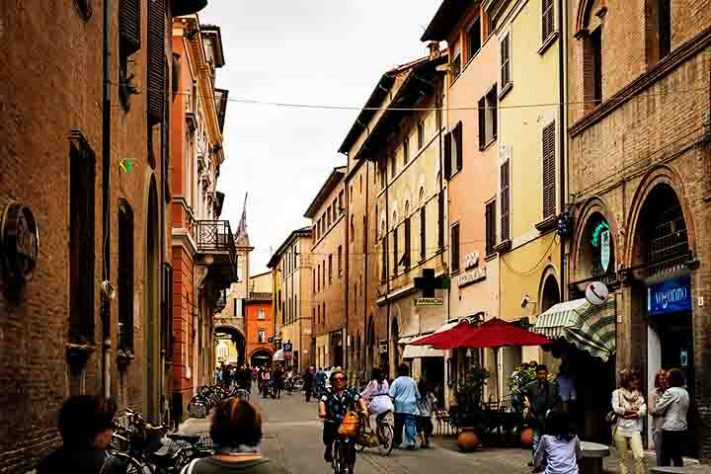 Imola cidade desenhada por Leonardo da Vinci