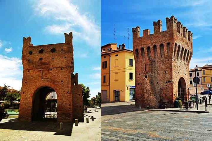 Porta Montanara - Imola cidade desenhada por Leonardo da Vinci - Szeder László e Bultro/Wikimédia Commons