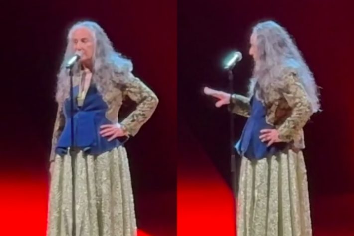 Maria Bethânia dá bronca em equipe durante show no Rio